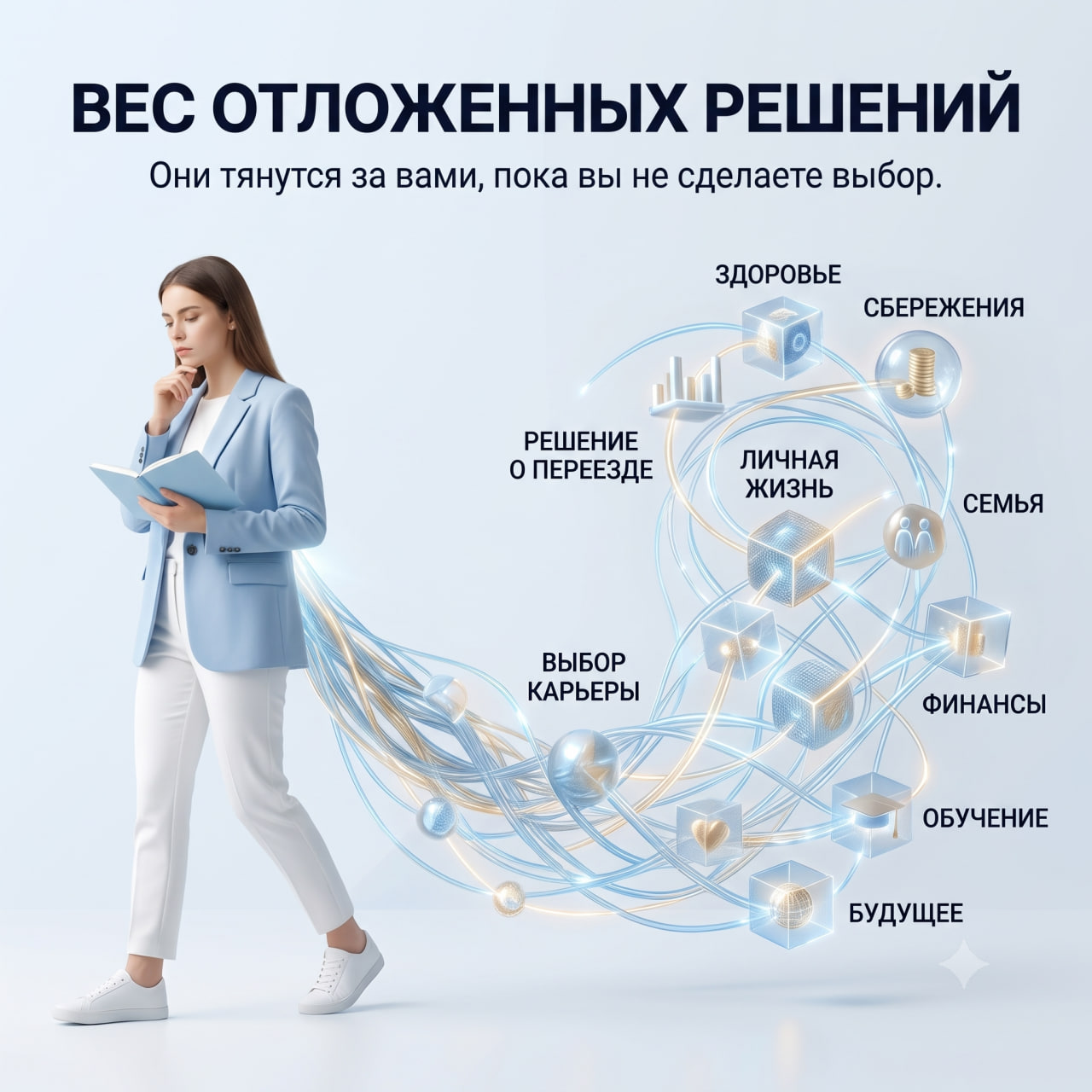 Вес отложенных решений — здоровье, семья, финансы, карьера, обучение и будущее